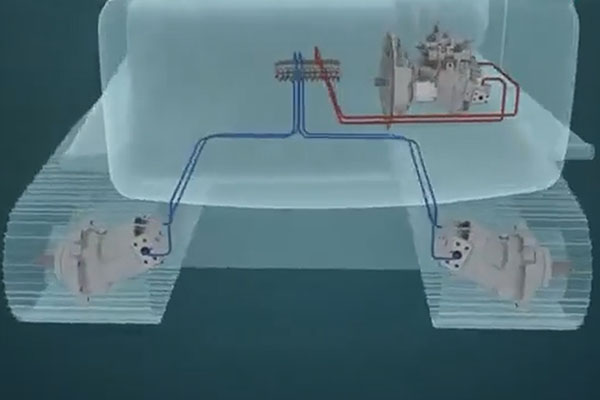 Hydraulické čerpadlo rypadla Reveal, hlavní regulační ventil, pojezdový motor!